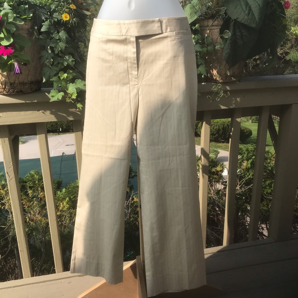 Rafaella - Capri pants - cream color stripes, Size: 12P
